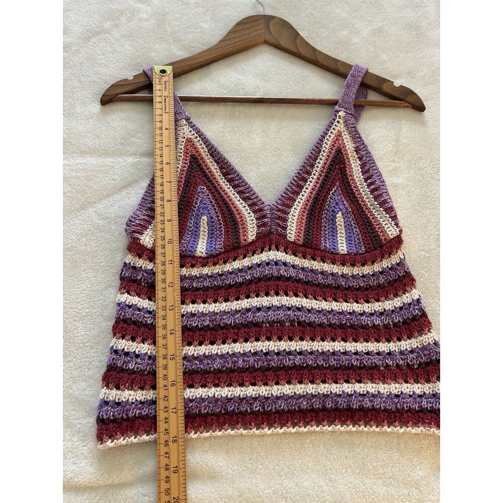 Primark Rita Ora Shirt Small Crochet Hippie Festival Handmade Y2k Style Hippie - Picture 3 of 10